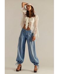 Free People - Lotus Balloon Jeans - Lyst