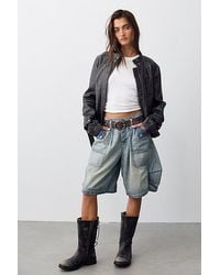 Free People - Mikie Long Shorts - Lyst