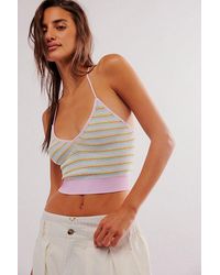 Free People - Out And About Striped Halter Top - Lyst
