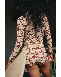 Rhythm - High-Waisted Boyshort Surf Bottoms - Lyst