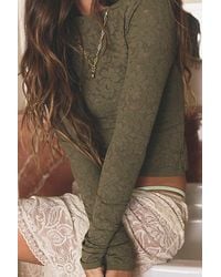 Intimately By Free People - Smooth Talking Lace Long Sleeve Top By - Lyst