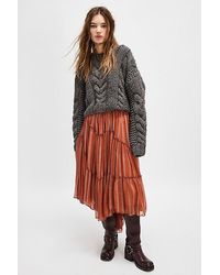 Free People - Fp One Ember Printed Midi Skirt - Lyst