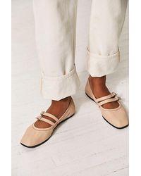 Free People - Gemini Ballet Flats At In Tulle Pink, Size: Us 8 - Lyst