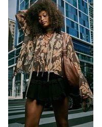 Free People - Milo Printed Blouse - Lyst