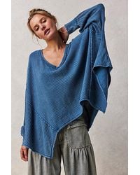 Free People - Coraline Thermal At Free People In Legion Blue, Size: Xs - Lyst