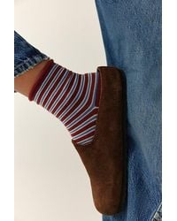 Free People - City Cool Stripe Trouser Socks - Lyst