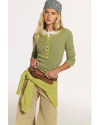 Free People - Hudson Striped Cashmere Henley - Lyst