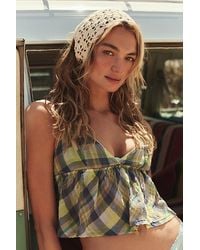 Free People - Colbie Crochet Triangle Scarf - Lyst
