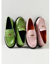 Free People Liv Loafers in Pink | Lyst