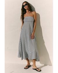 free-est - Sadie Striped Midi Dress By - Lyst
