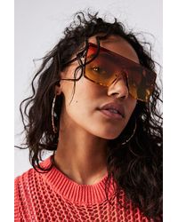 Free People - Now You See Me Shield Sunglasses - Lyst