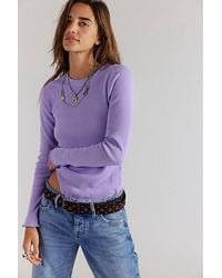 Free People - Easy Does It Long Sleeve Tee - Lyst