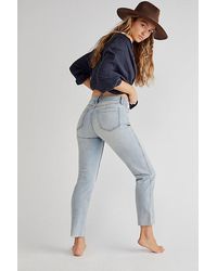 Free People - Crvy High-rise Vintage Straight Jeans - Lyst