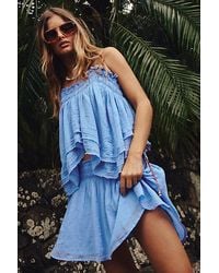 Free People - Luna Classic Aviator Sunglasses At In Honey - Lyst