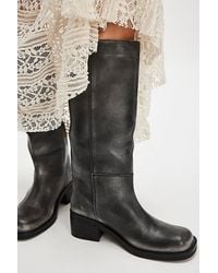 Free People - Dana Distressed Pull-On Boots - Lyst