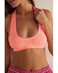 Intimately By Free People - Sweet Point Seamless Halter Bralette By - Lyst
