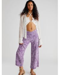 Cotton Grandpa Crochet Flare Pants 