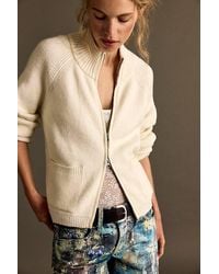 Free People - On It Zip-Up Cardigan - Lyst