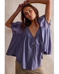 Free People - Sunray Babydoll Top - Lyst