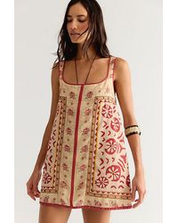 Free People - Fleur Mini Shift Dress - Lyst