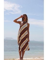 free-est - Sunspell Striped Midi Dress By - Lyst