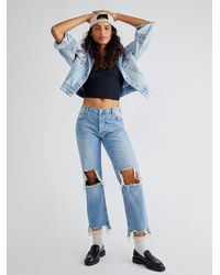 Free People Denim Maggie Mid-rise 