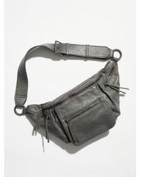 Free People We The Free Austin Leather Sling - Grey