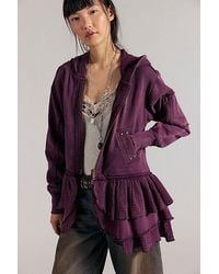Free People - Piece Of Cake Zip-Up Cardi - Lyst