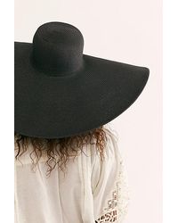 Free People - Shady Character Packable Wide Brim Hat At In Black - Lyst
