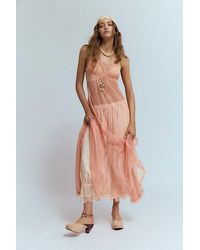 Intimately By Free People - Madeline Mesh Maxi Slip - Lyst
