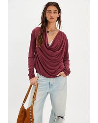 Free People - Jane Draped Long Sleeve Top - Lyst