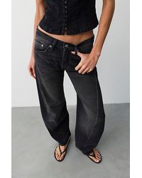 Free People - Fable Low-Rise Twisted Bowed Jeans - Lyst