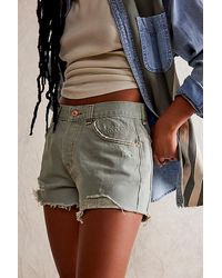 Free People - Now Or Never Denim Shorts - Lyst