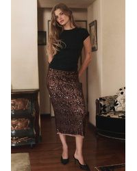 Intimately By Free People - Party Trick Sequin Midi Slip Skirt By - Lyst