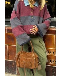 Free People - Suede Baby Emerson Bag - Lyst