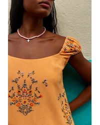 Free People - Sincerely Yours Choker At In Rose - Lyst