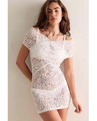 Frankie's Bikinis - X Paige Lorenze True Love Lace Mini Slip Dress - Lyst