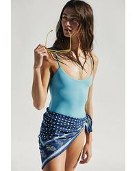 Toast Swim - Toast Solid High Cut One-piece Swimsuit At Free People In Blue Topaz, Size: Xs - Lyst