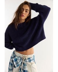 Free People - Laguna Crew Neck Cotton Pullover - Lyst