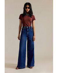 Free People - Kellee High-Rise Palazzo Jeans - Lyst