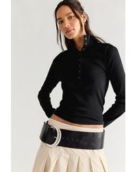 Free People - Lake Solid Henley - Lyst