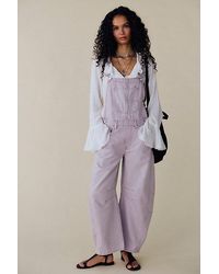 Free People - Good Luck Barrel Dungarees - Lyst