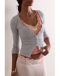 Intimately By Free People - So Soft Pointelle Cardi By - Lyst