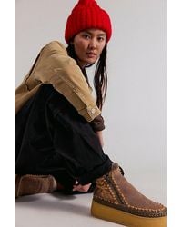 Laidbacklondon - Setsu Platform Floral Stitched Boots - Lyst