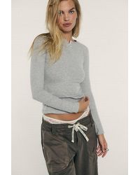 Intimately By Free People - Keeping It Light Ribbed Henley By - Lyst