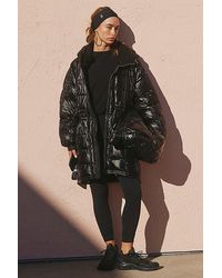 Free People - Patricia Packable Poncho Puffer - Lyst