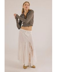 Free People - Nice To Meet You Maxi Slip Skirt By - Lyst