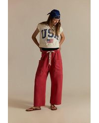 Free People - Jet Set Knit Pull-On Pants - Lyst
