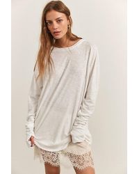 Free People - Arden Tee At Free People In Optic White, Size: Xs - Lyst