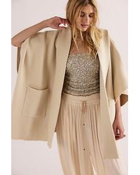 Free People - All I Need Cozy Hooded Kimono At In Creme - Lyst